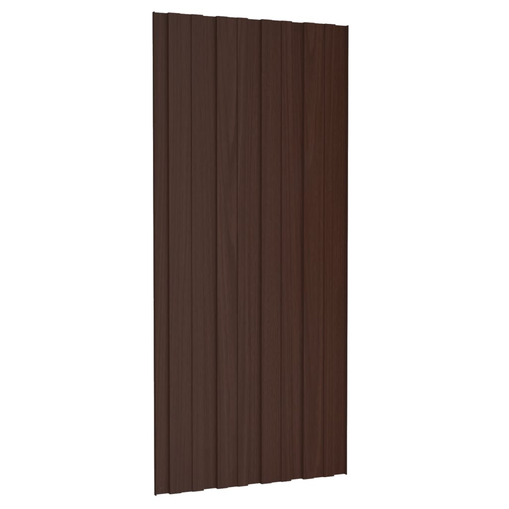 vidaXL Panouri pentru acoperiș 36 buc. maro 100x45 cm oțel galvanizat vidaXL Panouri pentru acoperiș 36 buc. maro 100x45 cm oțel galvanizat