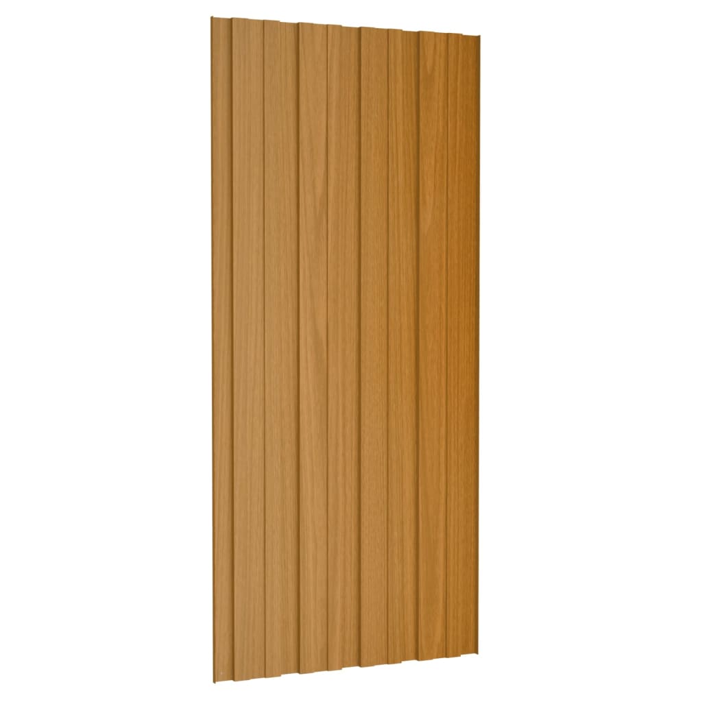 vidaXL Panouri acoperiș, 12 buc., natural, 100x45 cm, oțel galvanizat vidaXL Panouri acoperiș, 12 buc., natural, 100x45 cm, oțel galvanizat