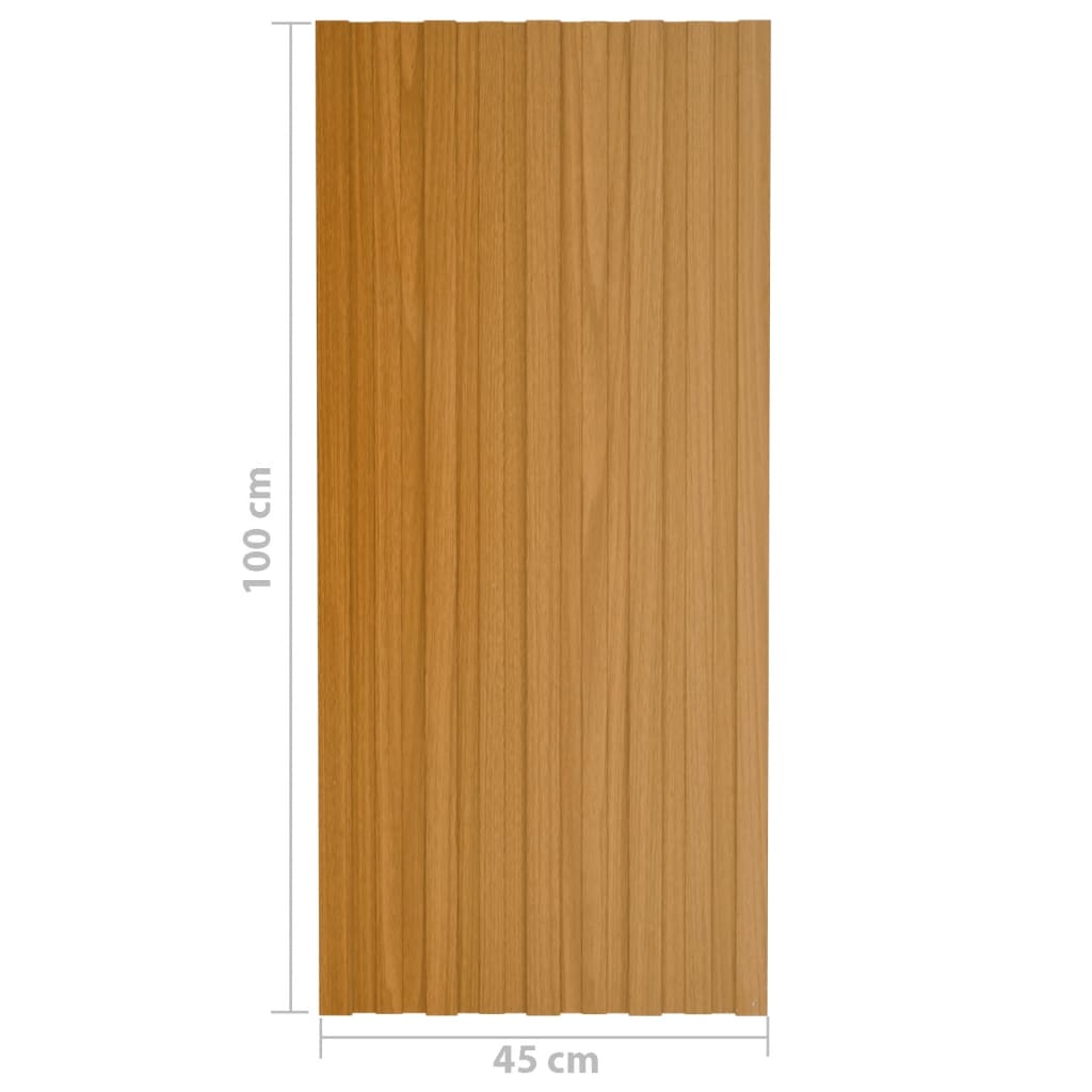 vidaXL Panouri acoperiș, 36 buc., natural, 100x45 cm, oțel galvanizat vidaXL Panouri acoperiș, 36 buc., natural, 100x45 cm, oțel galvanizat