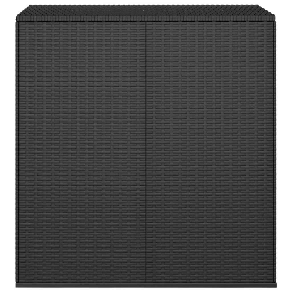 vidaXL Ladă de perne pentru grădină, negru, 100x49x103,5 cm, ratan PE vidaXL Ladă de perne pentru grădină, negru, 100x49x103,5 cm, ratan PE