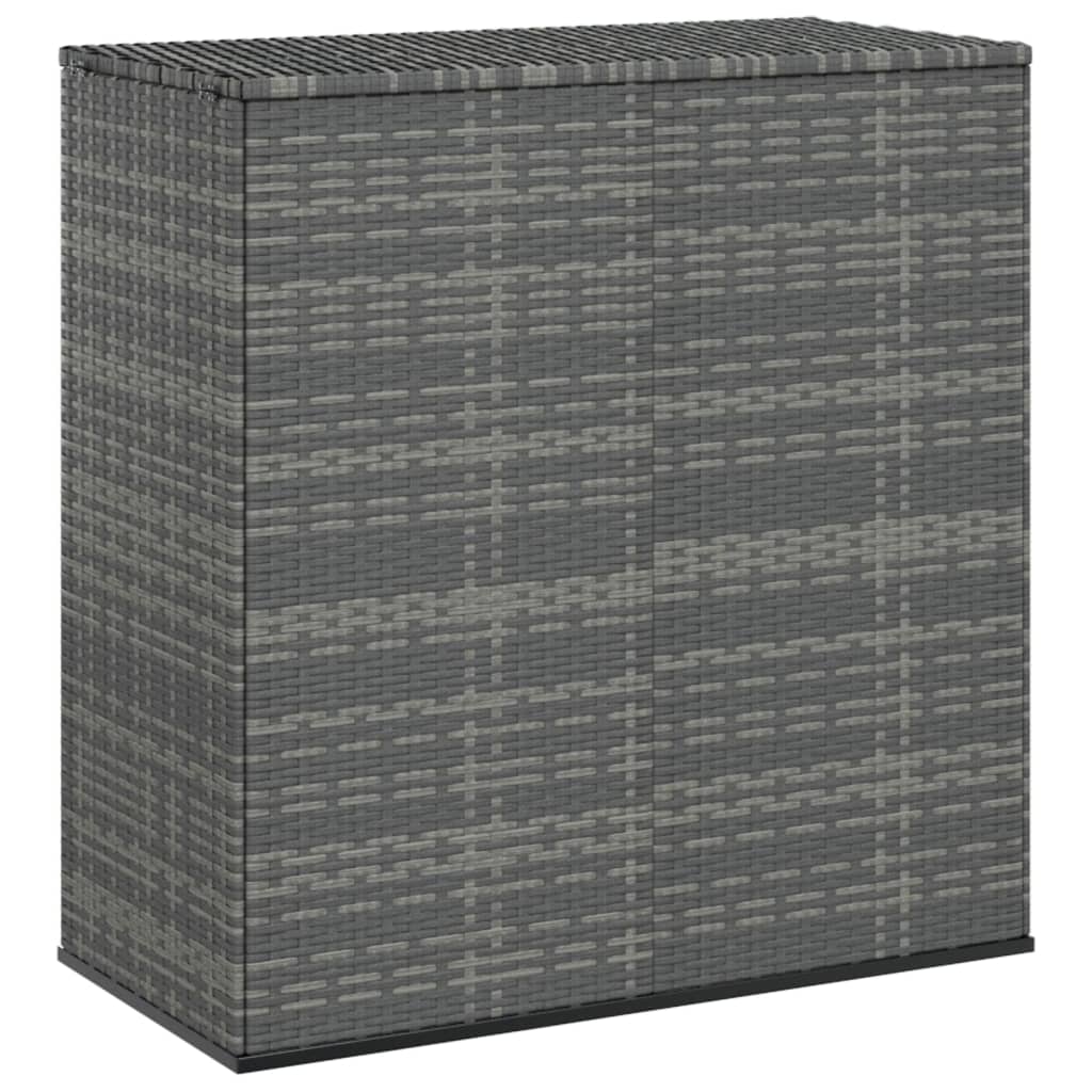 vidaXL Ladă grădină pentru perne, gri, 100x49x103,5 cm, ratan PE vidaXL Ladă grădină pentru perne, gri, 100x49x103,5 cm, ratan PE