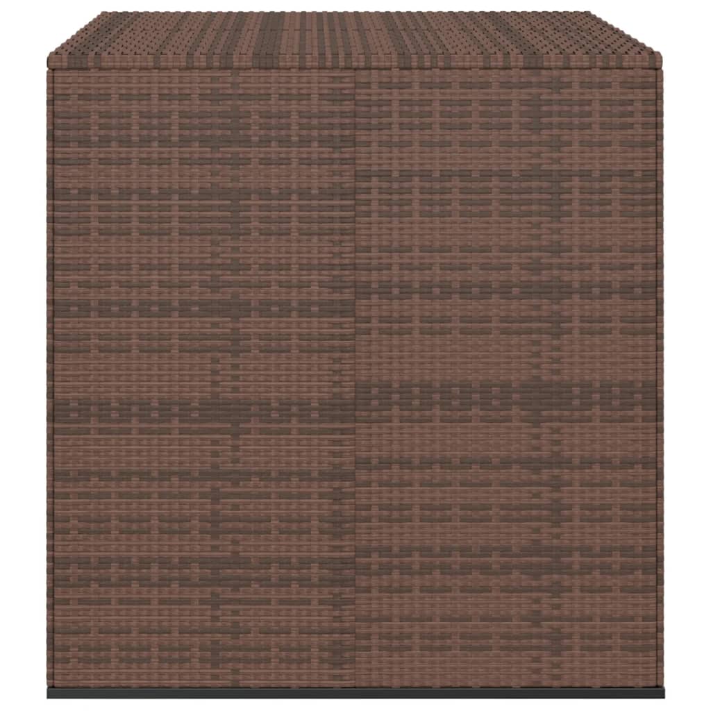 vidaXL Ladă grădină pentru perne, maro, 100x97,5x104 cm, ratan PE vidaXL Ladă grădină pentru perne, maro, 100x97,5x104 cm, ratan PE
