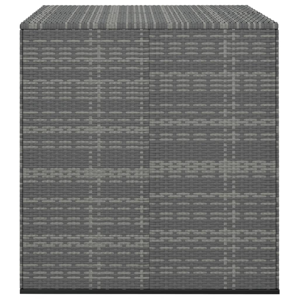 vidaXL Ladă grădină pentru perne, gri, 100x97,5x104 cm, ratan PE vidaXL Ladă grădină pentru perne, gri, 100x97,5x104 cm, ratan PE