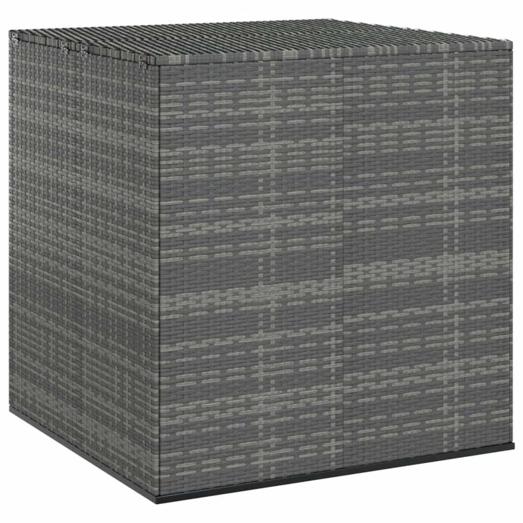vidaXL Ladă grădină pentru perne, gri, 100x97,5x104 cm, ratan PE vidaXL Ladă grădină pentru perne, gri, 100x97,5x104 cm, ratan PE
