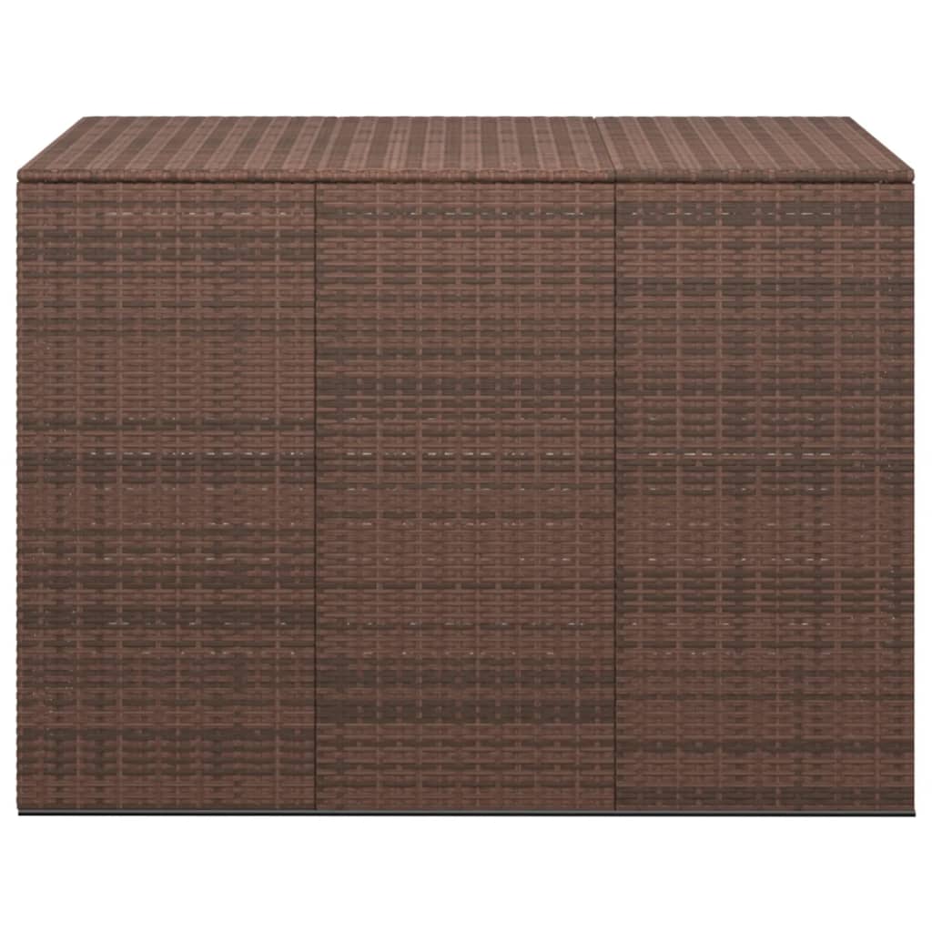 vidaXL Ladă grădină pentru perne, maro, 145x100x103 cm, ratan PE vidaXL Ladă grădină pentru perne, maro, 145x100x103 cm, ratan PE