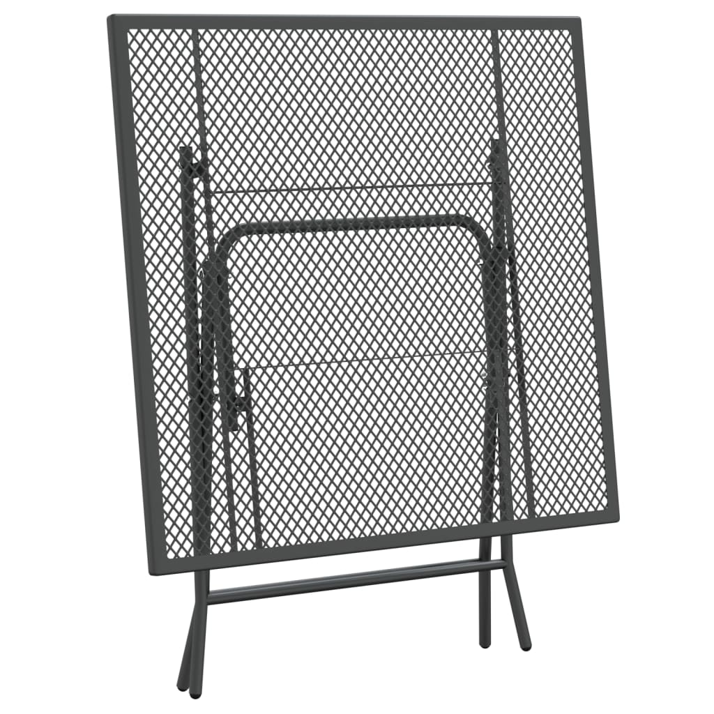 vidaXL Masă de grădină antracit 80x80x72 cm plasă metalică expandată vidaXL Masă de grădină antracit 80x80x72 cm plasă metalică expandată