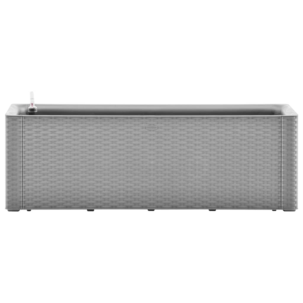 vidaXL Strat înălțat grădină sistem automat udare gri 100x43x33 cm