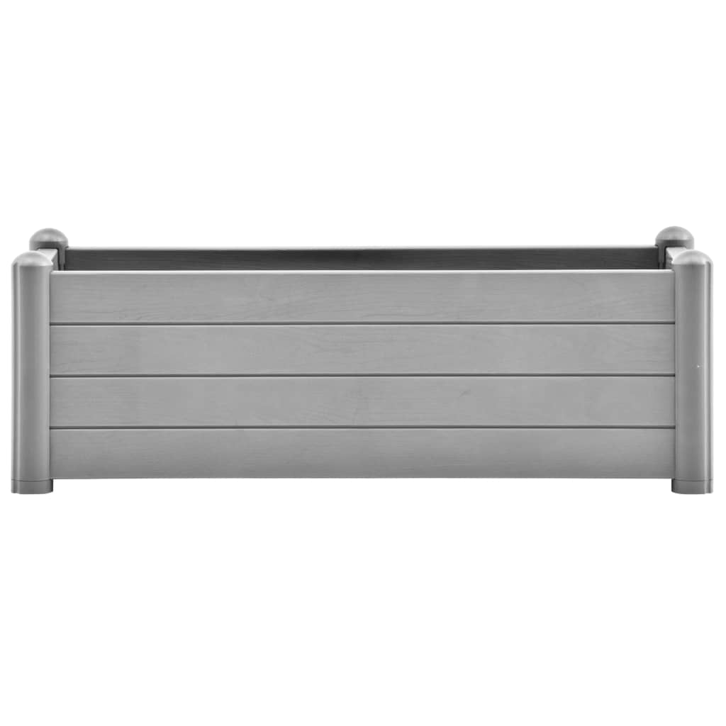 vidaXL Strat înălțat de grădină, gri piatră, 100x43x35 cm, PP vidaXL Strat înălțat de grădină, gri piatră, 100x43x35 cm, PP