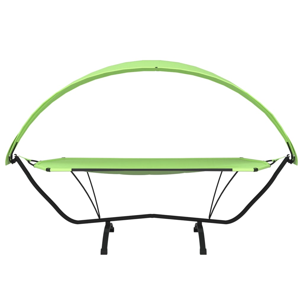 vidaXL Pat de exterior cu baldachin, verde, oțel & țesătură oxford vidaXL Pat de exterior cu baldachin, verde, oțel & țesătură oxford