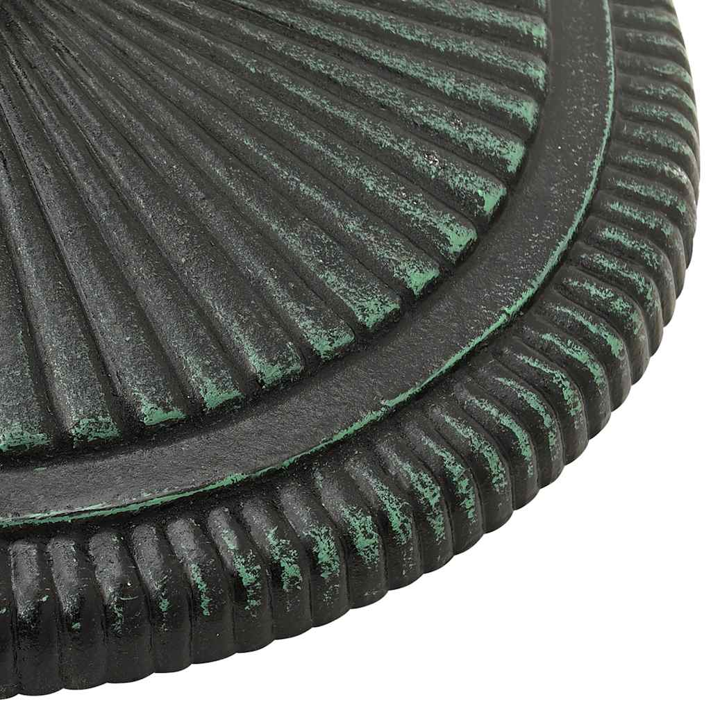 vidaXL Bază de umbrelă, verde, 45x45x30, fontă vidaXL Bază de umbrelă, verde, 45x45x30, fontă