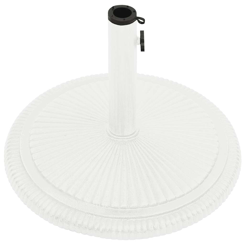 vidaXL Bază de umbrelă, alb, 45x45x30, fontă vidaXL Bază de umbrelă, alb, 45x45x30, fontă