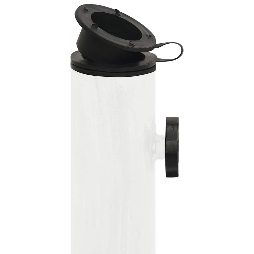 vidaXL Bază de umbrelă, alb, 45x45x30, fontă vidaXL Bază de umbrelă, alb, 45x45x30, fontă