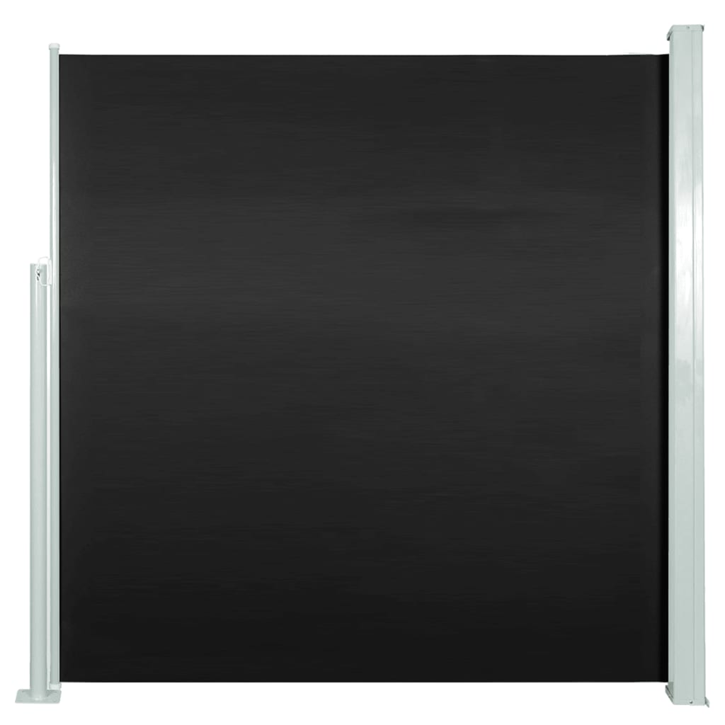 vidaXL Copertină laterală retractabilă de terasă, negru, 140x300 cm vidaXL Copertină laterală retractabilă de terasă, negru, 140x300 cm