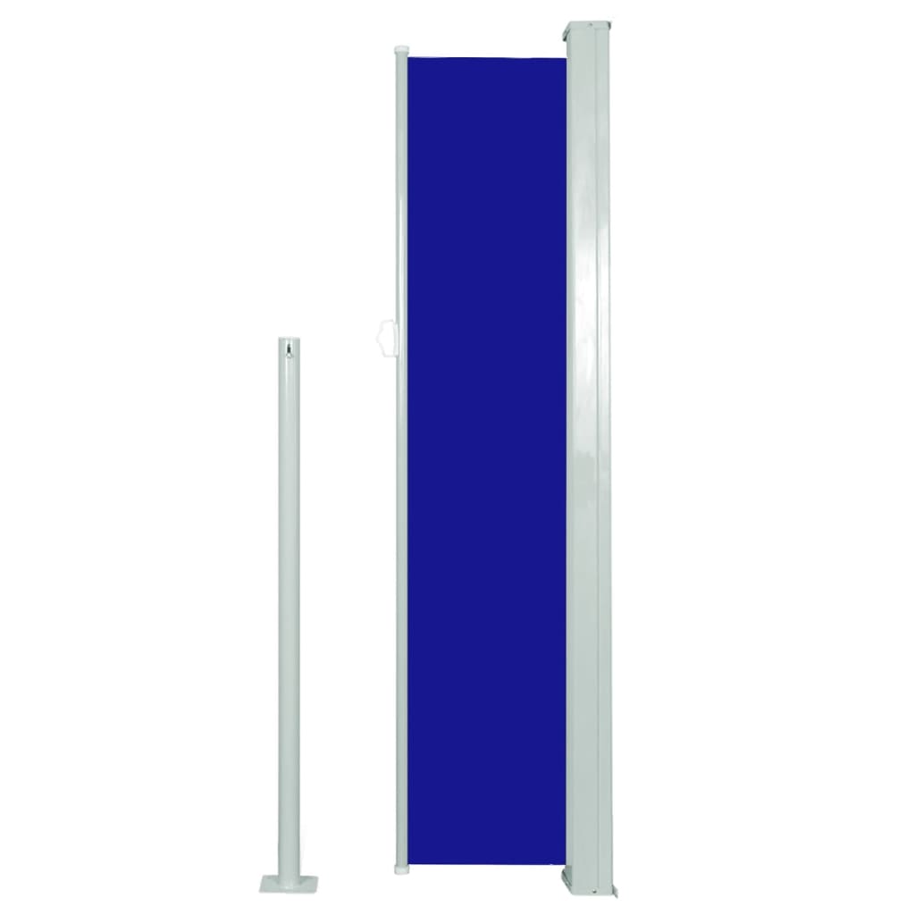 vidaXL Copertină laterală retractabilă de terasă, albastru, 140x300 cm vidaXL Copertină laterală retractabilă de terasă, albastru, 140x300 cm