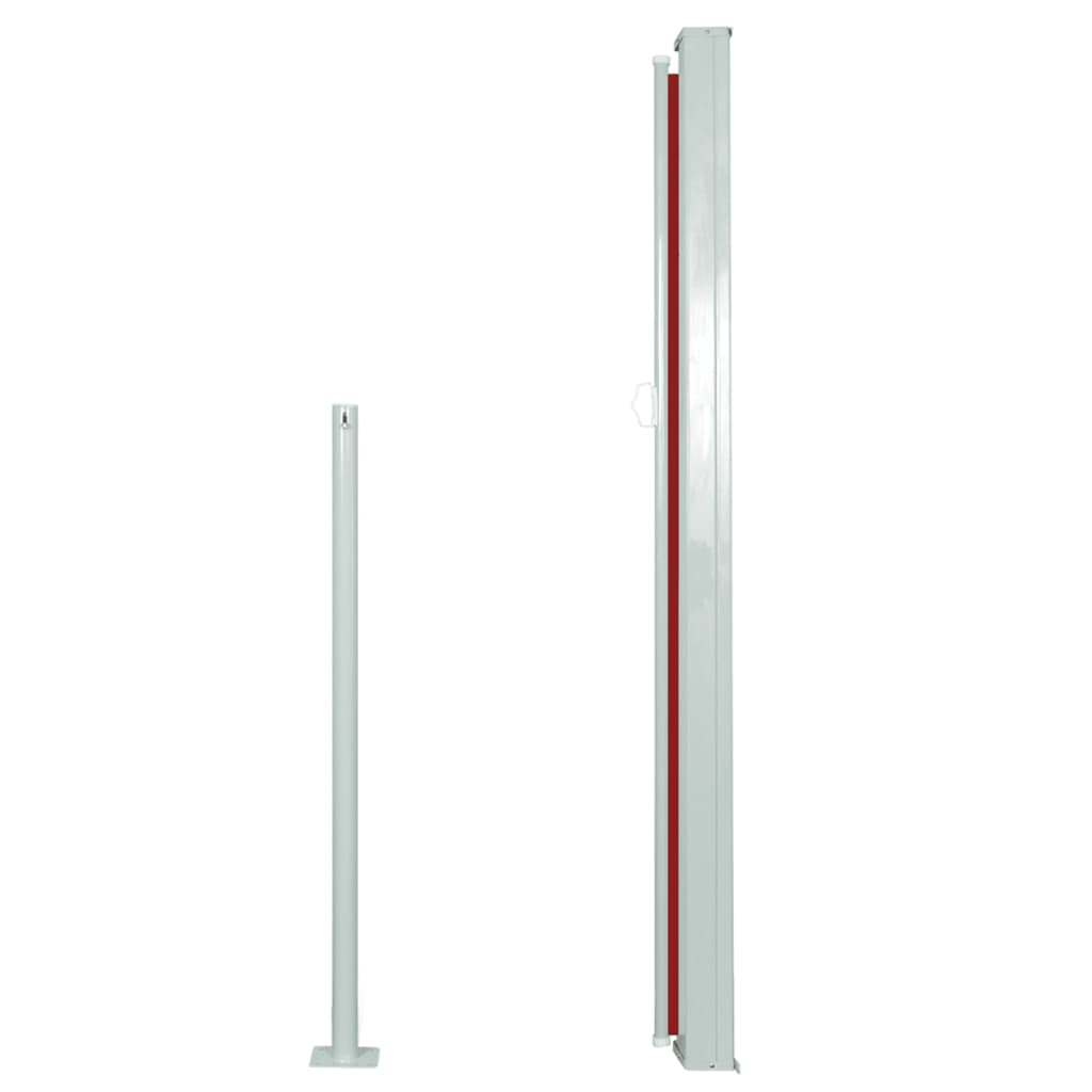 vidaXL Copertină laterală retractabilă de terasă, roșu, 140x300 cm vidaXL Copertină laterală retractabilă de terasă, roșu, 140x300 cm