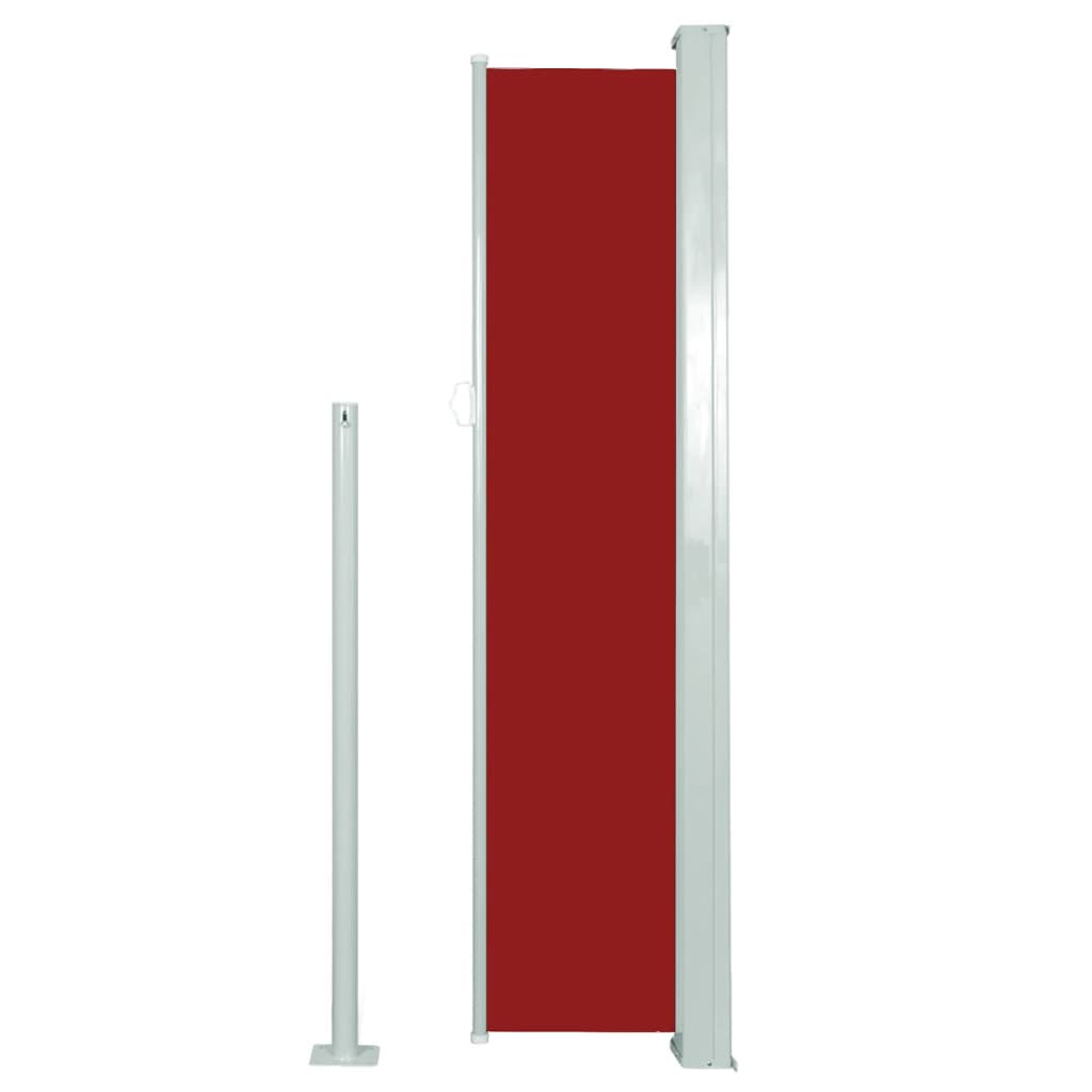 vidaXL Copertină laterală retractabilă de terasă, roșu, 140x300 cm vidaXL Copertină laterală retractabilă de terasă, roșu, 140x300 cm