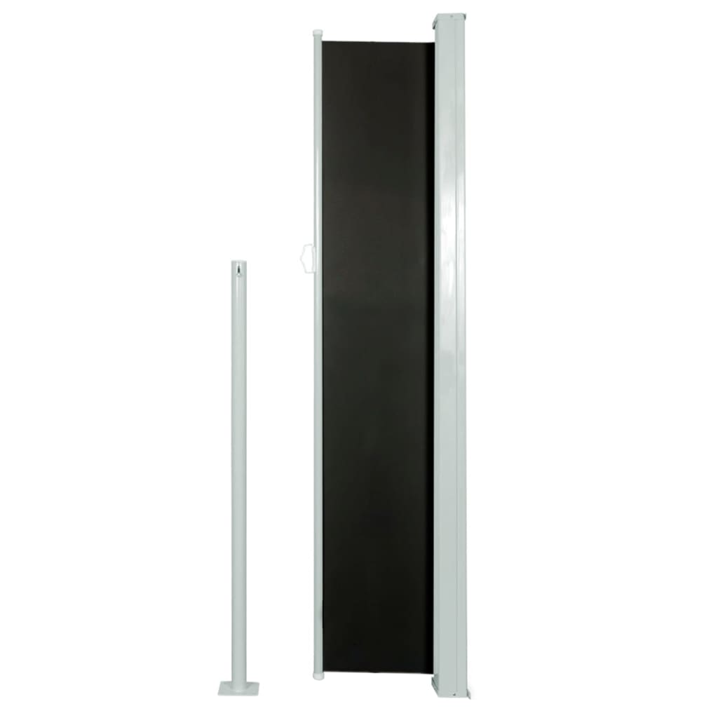 vidaXL Copertină laterală retractabilă de terasă, negru, 160x300 cm