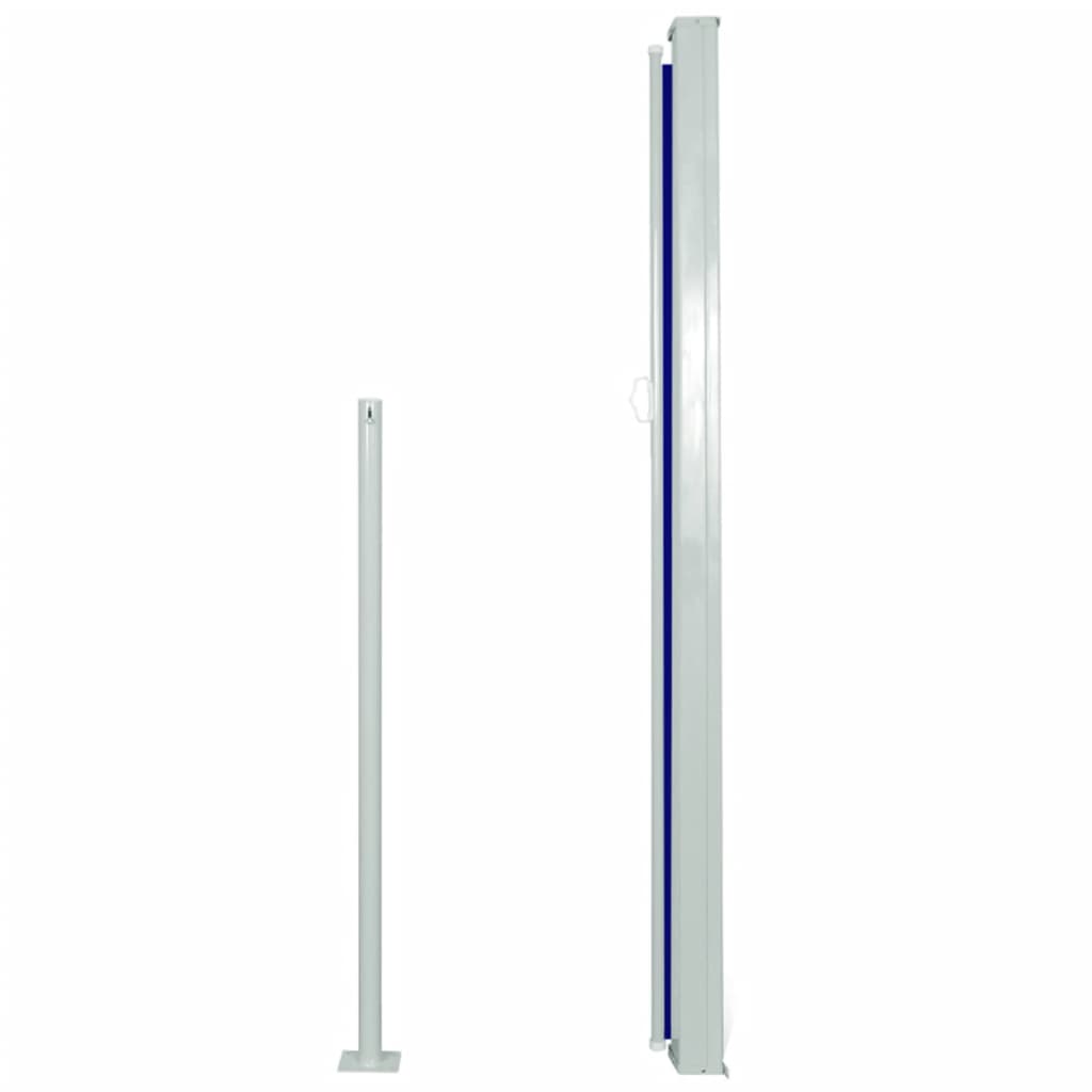 vidaXL Copertină laterală retractabilă de terasă, albastru, 160x300 cm vidaXL Copertină laterală retractabilă de terasă, albastru, 160x300 cm