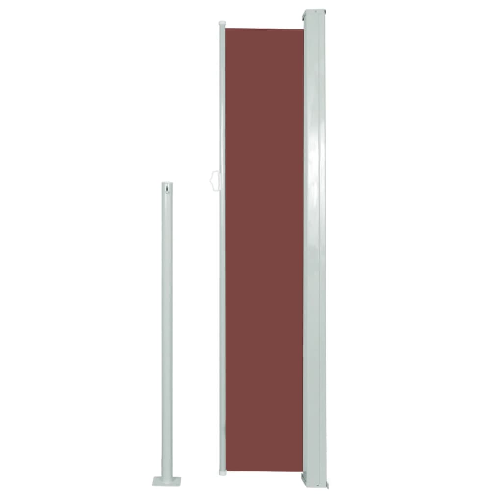vidaXL Copertină laterală retractabilă de terasă, maro, 160x300 cm