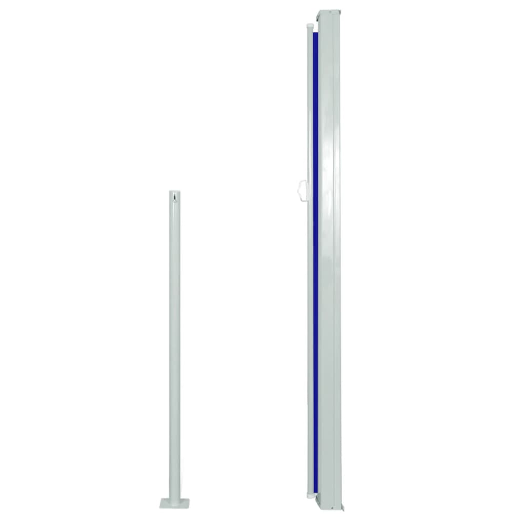vidaXL Copertină laterală retractabilă de terasă, albastru, 160x500 cm vidaXL Copertină laterală retractabilă de terasă, albastru, 160x500 cm
