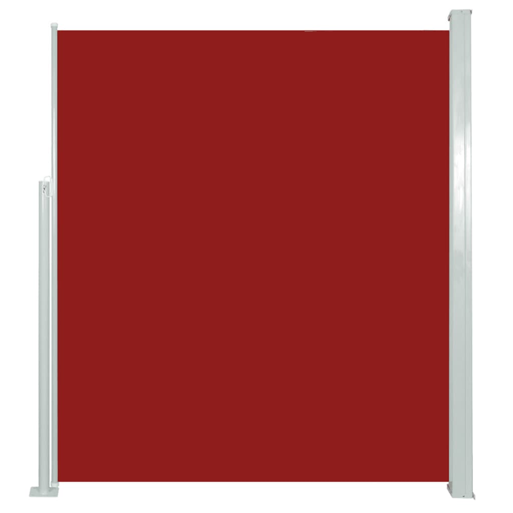 vidaXL Copertină laterală retractabilă de terasă, roșu, 160x500 cm vidaXL Copertină laterală retractabilă de terasă, roșu, 160x500 cm
