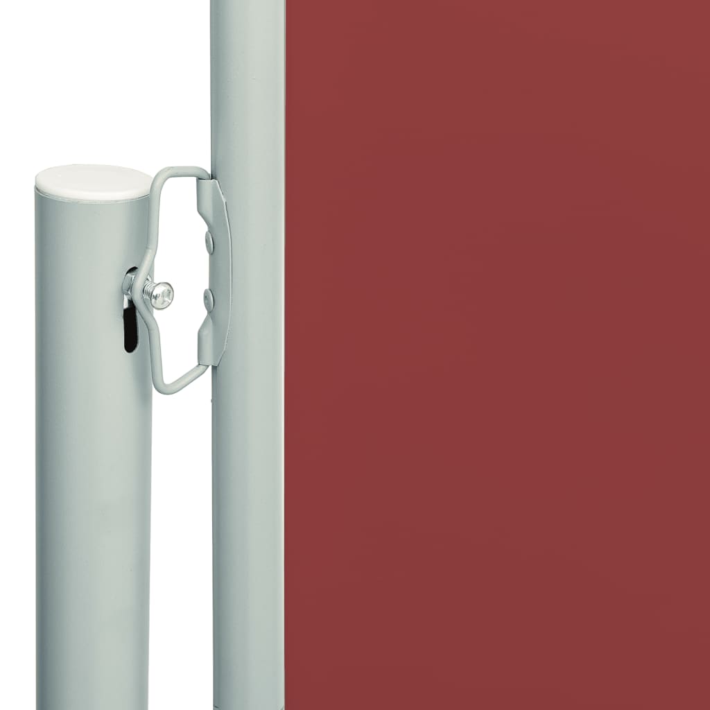 vidaXL Copertină laterală retractabilă de terasă, roșu, 117x600 cm vidaXL Copertină laterală retractabilă de terasă, roșu, 117x600 cm