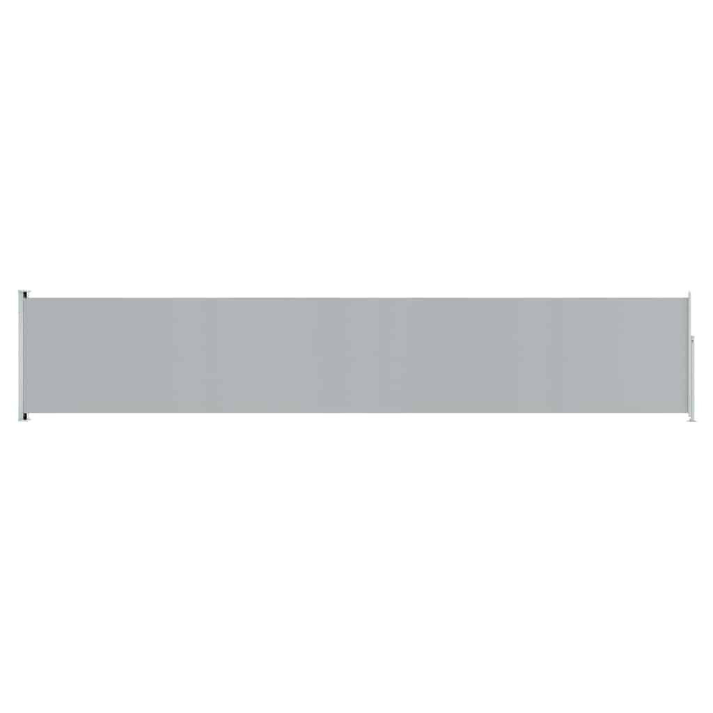 vidaXL Copertină laterală retractabilă de terasă, gri, 117x600 cm vidaXL Copertină laterală retractabilă de terasă, gri, 117x600 cm