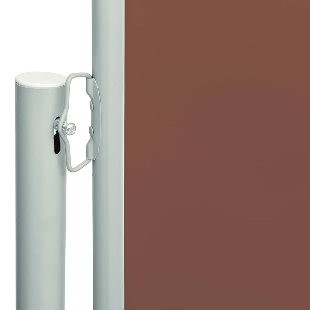vidaXL Copertină laterală retractabilă de terasă, maro, 117x600 cm vidaXL Copertină laterală retractabilă de terasă, maro, 117x600 cm