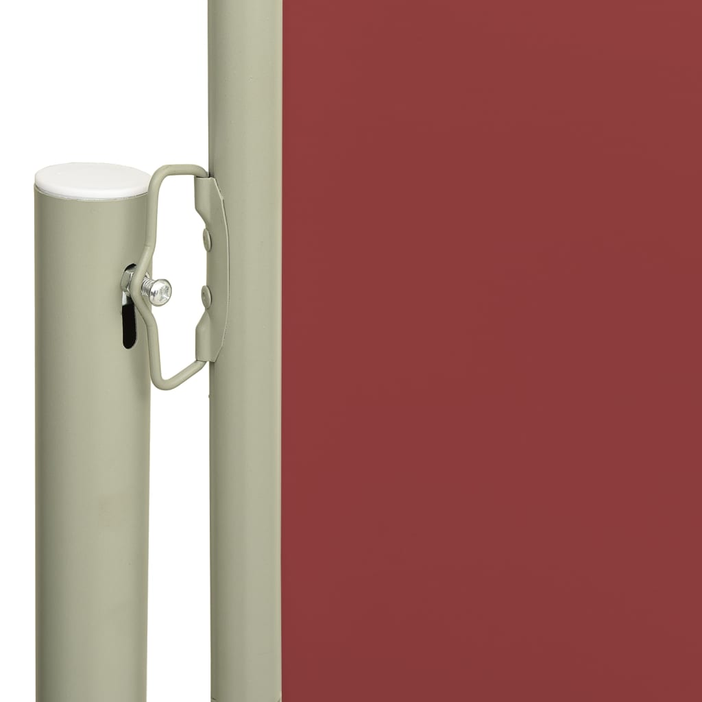 vidaXL Copertină laterală retractabilă de terasă, roșu, 140x600 cm vidaXL Copertină laterală retractabilă de terasă, roșu, 140x600 cm