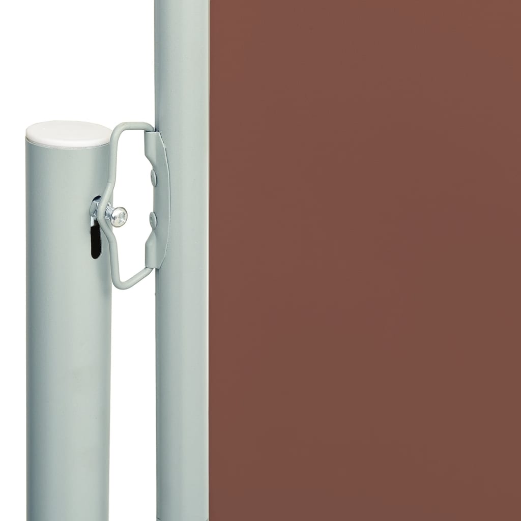vidaXL Copertină laterală retractabilă de terasă, maro, 140x600 cm vidaXL Copertină laterală retractabilă de terasă, maro, 140x600 cm