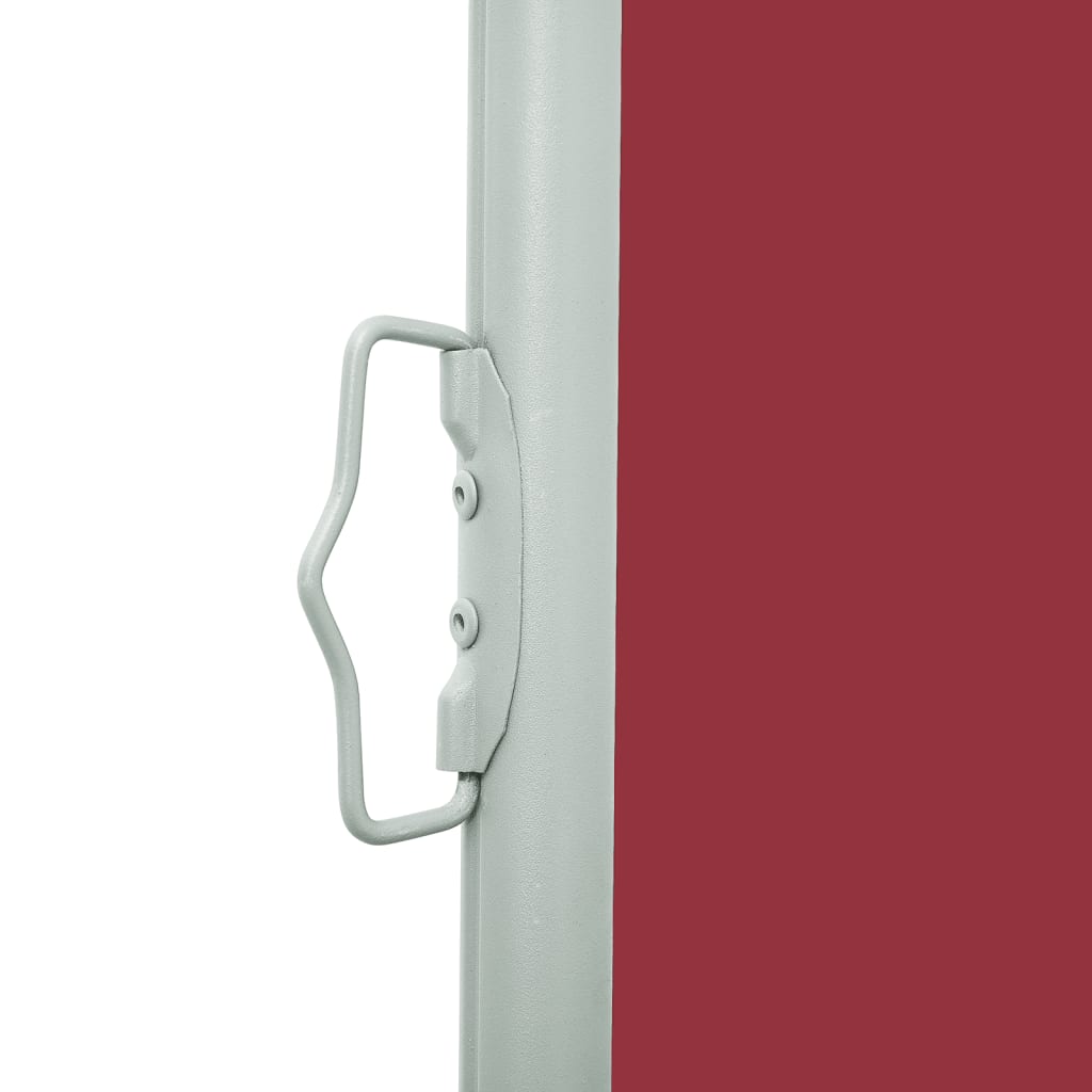 vidaXL Copertină laterală retractabilă de terasă, roșu, 160x600 cm vidaXL Copertină laterală retractabilă de terasă, roșu, 160x600 cm