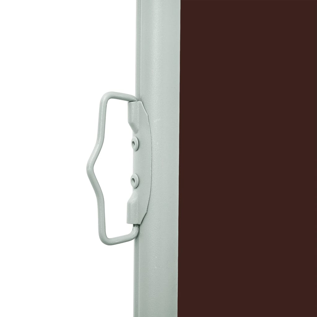 vidaXL Copertină laterală retractabilă de terasă, maro, 160x600 cm vidaXL Copertină laterală retractabilă de terasă, maro, 160x600 cm