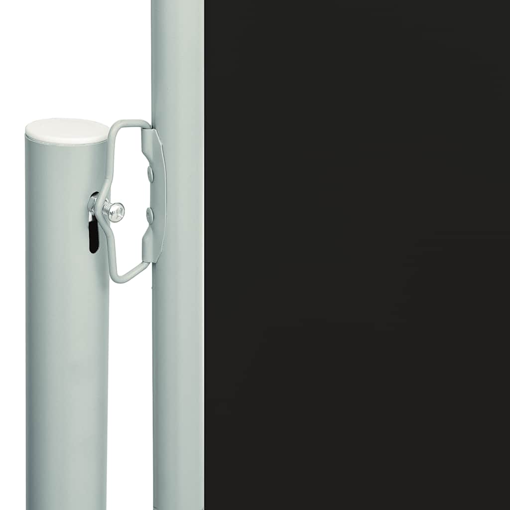 vidaXL Copertină laterală retractabilă de terasă, negru, 180x600 cm vidaXL Copertină laterală retractabilă de terasă, negru, 180x600 cm