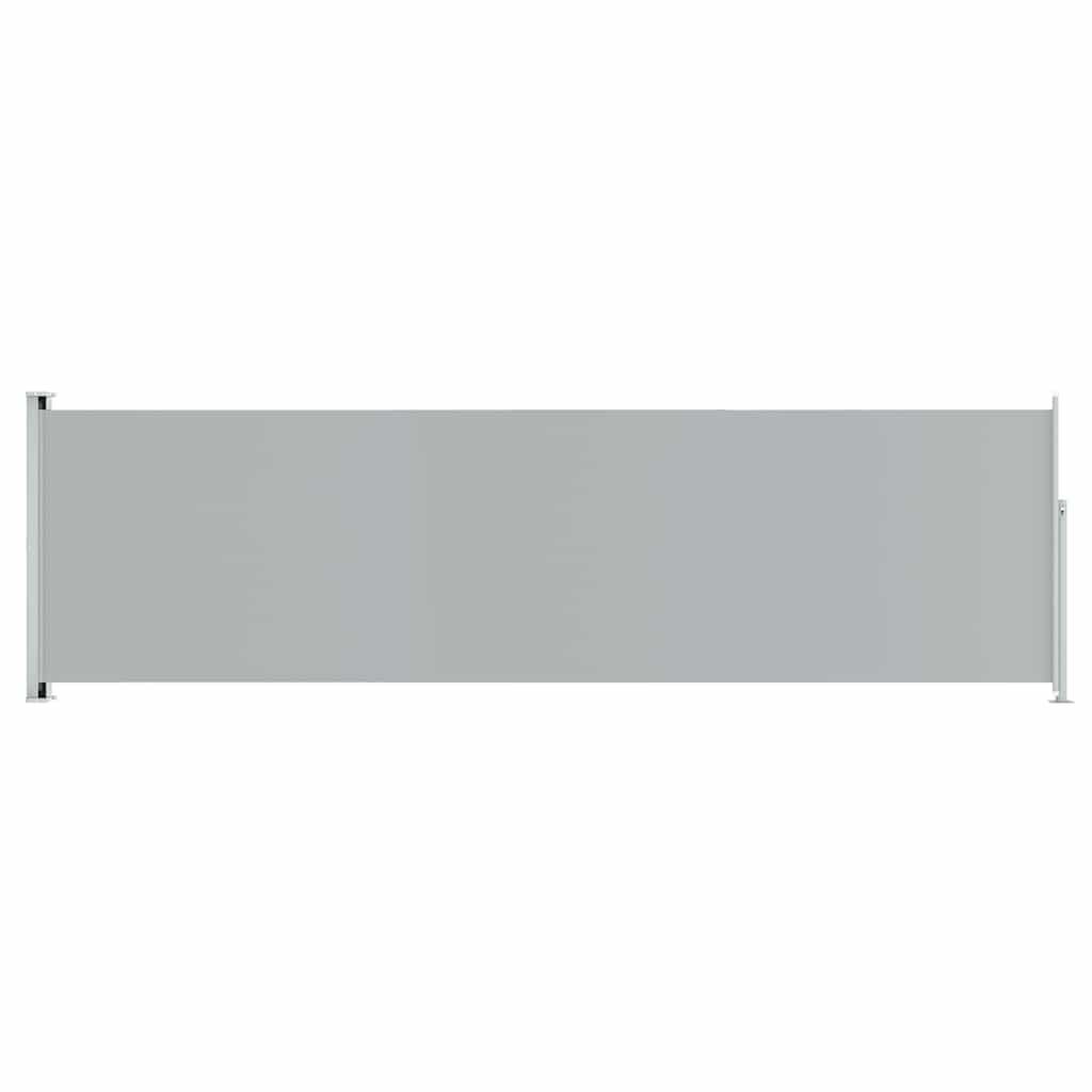 vidaXL Copertină laterală retractabilă de terasă, gri, 180x600 cm vidaXL Copertină laterală retractabilă de terasă, gri, 180x600 cm