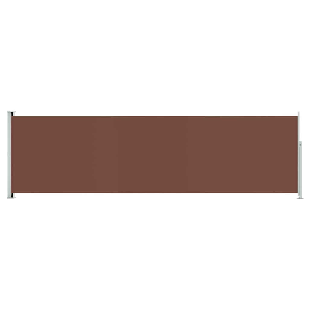vidaXL Copertină laterală retractabilă de terasă, maro, 180x600 cm vidaXL Copertină laterală retractabilă de terasă, maro, 180x600 cm
