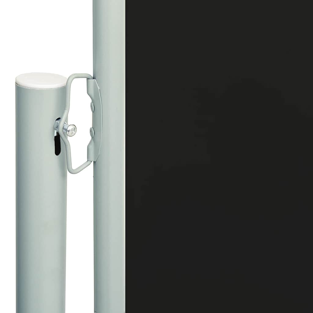 vidaXL Copertină laterală retractabilă de terasă, negru, 200x600 cm vidaXL Copertină laterală retractabilă de terasă, negru, 200x600 cm