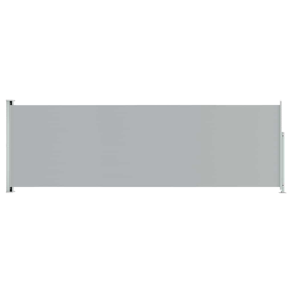 vidaXL Copertină laterală retractabilă de terasă, gri, 200x600 cm vidaXL Copertină laterală retractabilă de terasă, gri, 200x600 cm