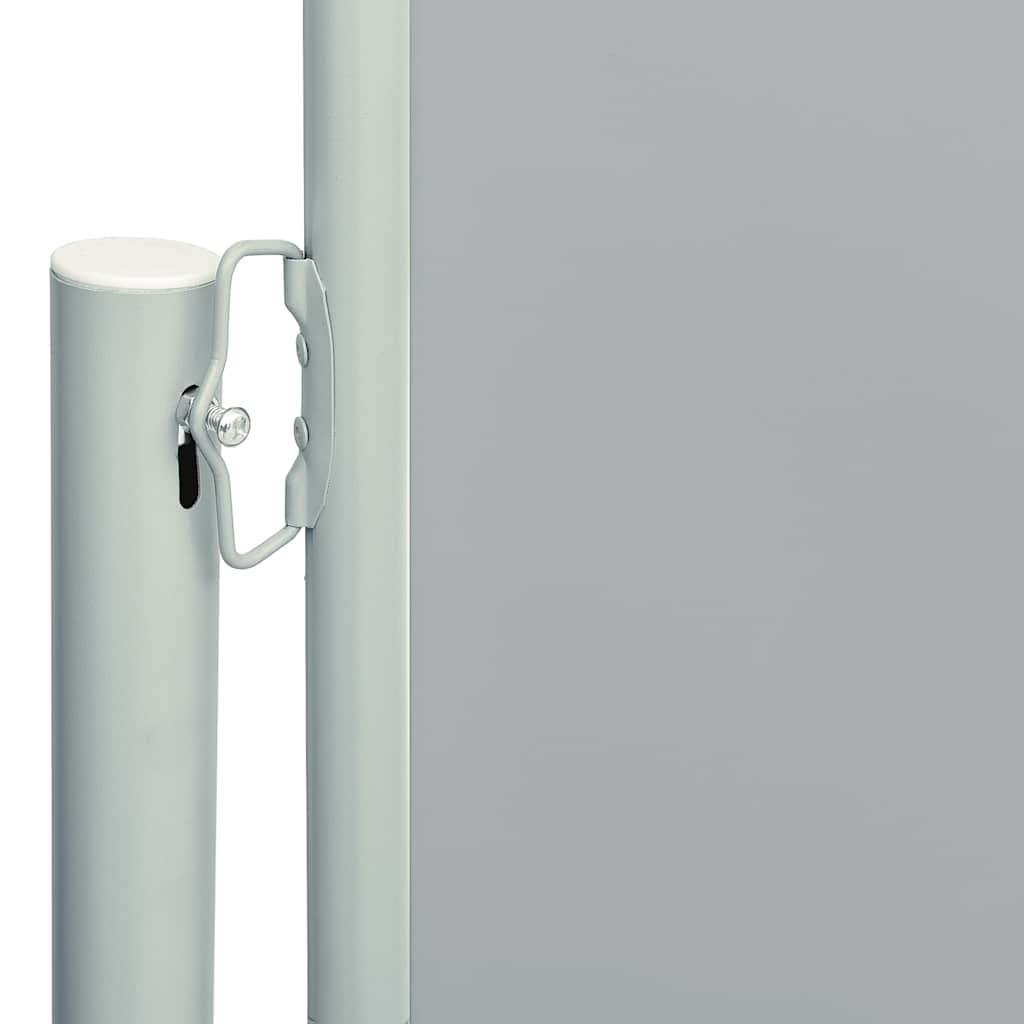 vidaXL Copertină laterală retractabilă de terasă, gri, 200x600 cm vidaXL Copertină laterală retractabilă de terasă, gri, 200x600 cm