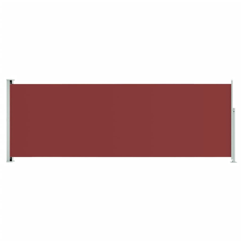 vidaXL Copertină laterală retractabilă de terasă, roșu, 220x600 cm vidaXL Copertină laterală retractabilă de terasă, roșu, 220x600 cm