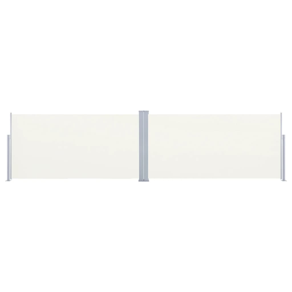 vidaXL Copertină laterală retractabilă, crem, 160x600 cm