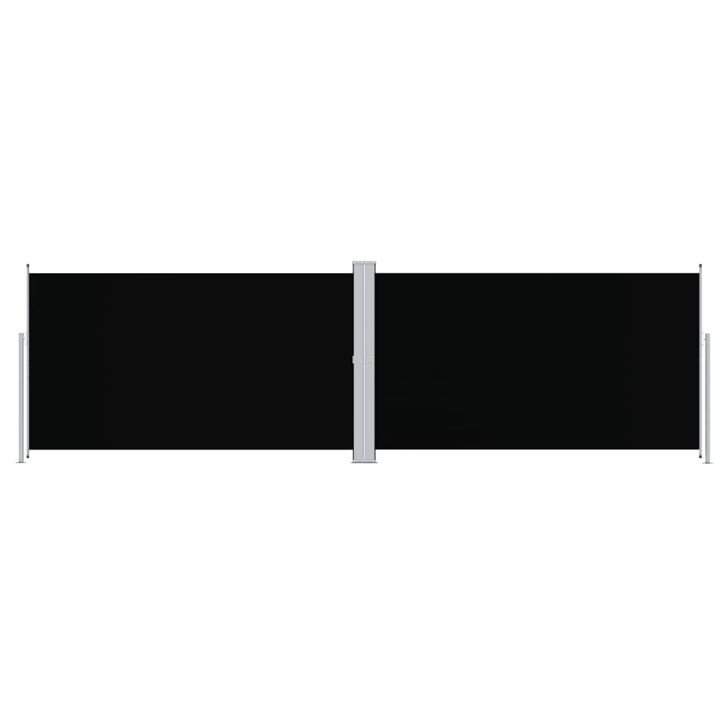 vidaXL Copertină laterală retractabilă, negru, 180x600 cm