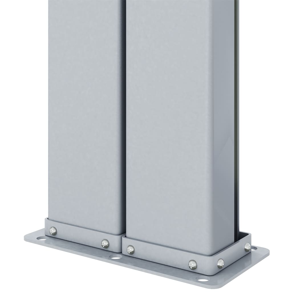 vidaXL Copertină laterală retractabilă, roșu, 180x600 cm