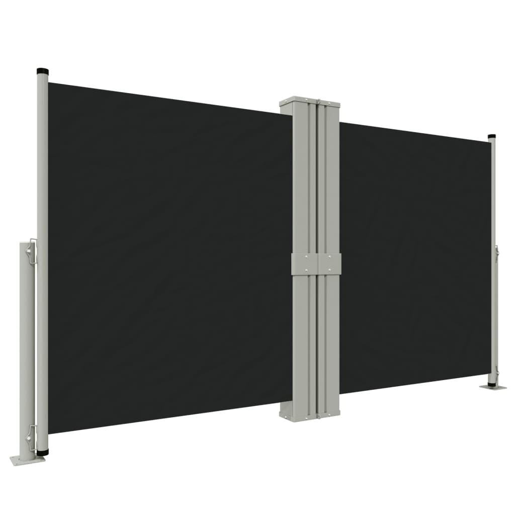 vidaXL Copertina laterală retractabilă, negru, 140x1200 cm
