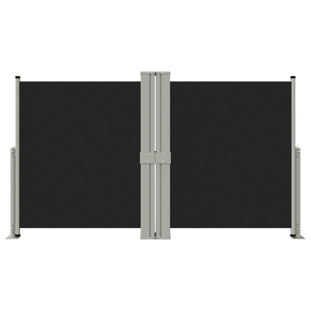 vidaXL Copertina laterală retractabilă, negru, 140x1200 cm
