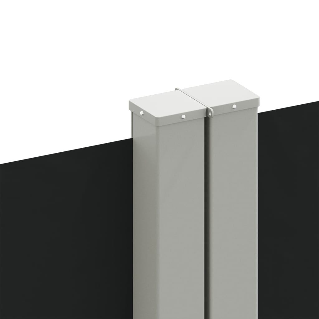 vidaXL Copertina laterală retractabilă, negru, 140x1200 cm