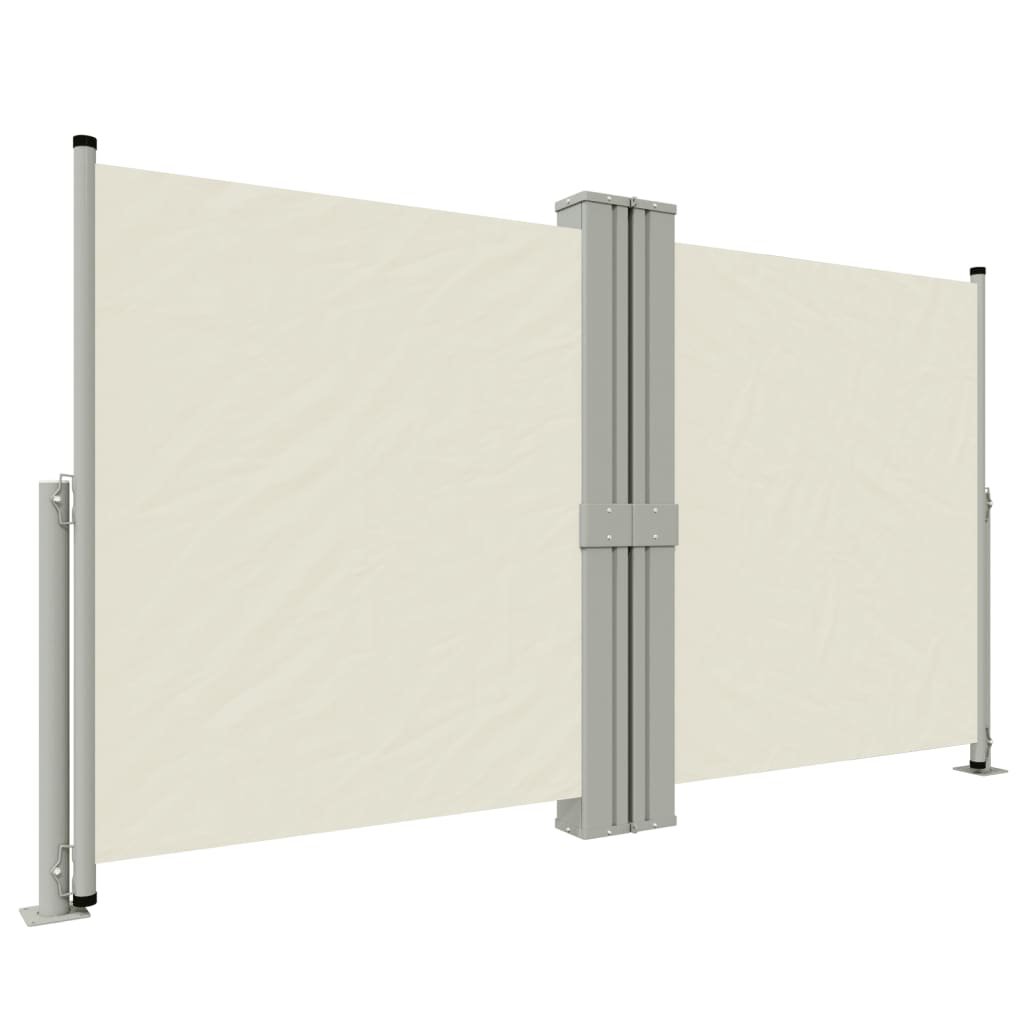 vidaXL Copertină laterală retractabilă, crem, 140x1200 cm vidaXL Copertină laterală retractabilă, crem, 140x1200 cm