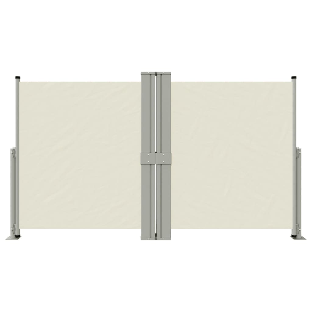 vidaXL Copertină laterală retractabilă, crem, 140x1200 cm vidaXL Copertină laterală retractabilă, crem, 140x1200 cm