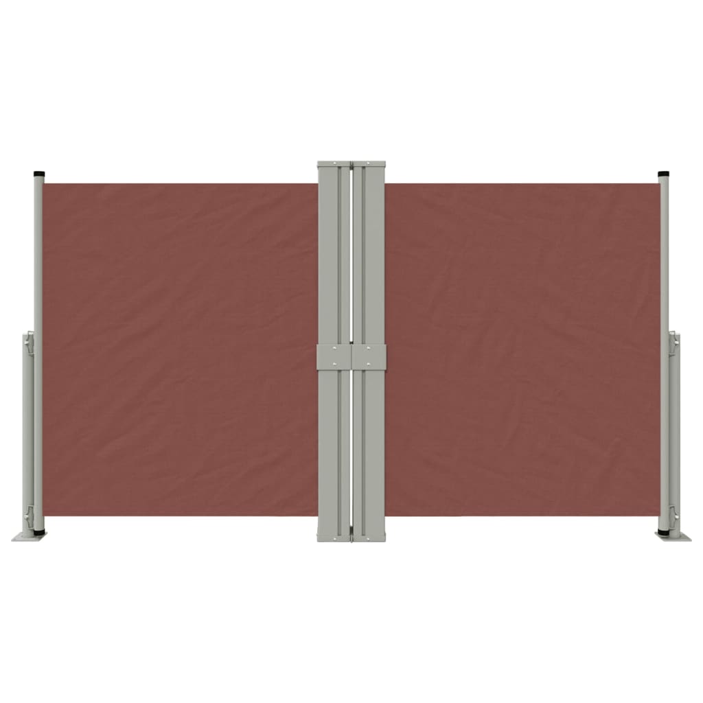 vidaXL Copertină laterală retractabilă, maro, 140x1200 cm vidaXL Copertină laterală retractabilă, maro, 140x1200 cm