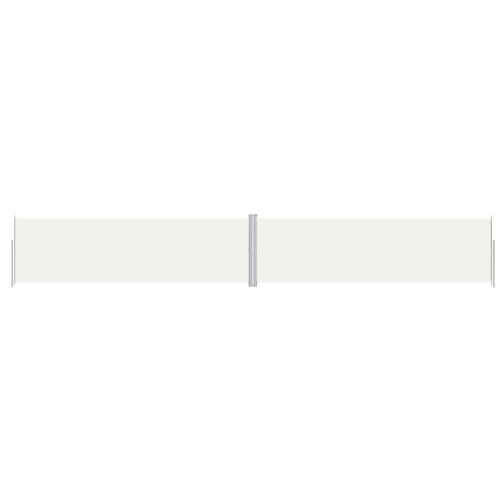 vidaXL Copertină laterală retractabilă, crem, 180x1200 cm