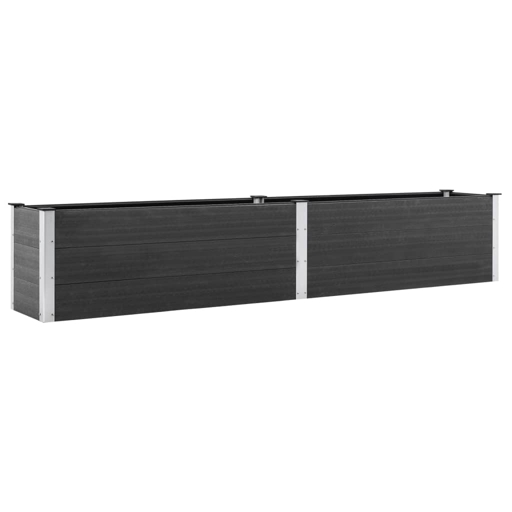 vidaXL Strat înălțat de grădină, gri, 200x50x54 cm, WPC vidaXL Strat înălțat de grădină, gri, 200x50x54 cm, WPC